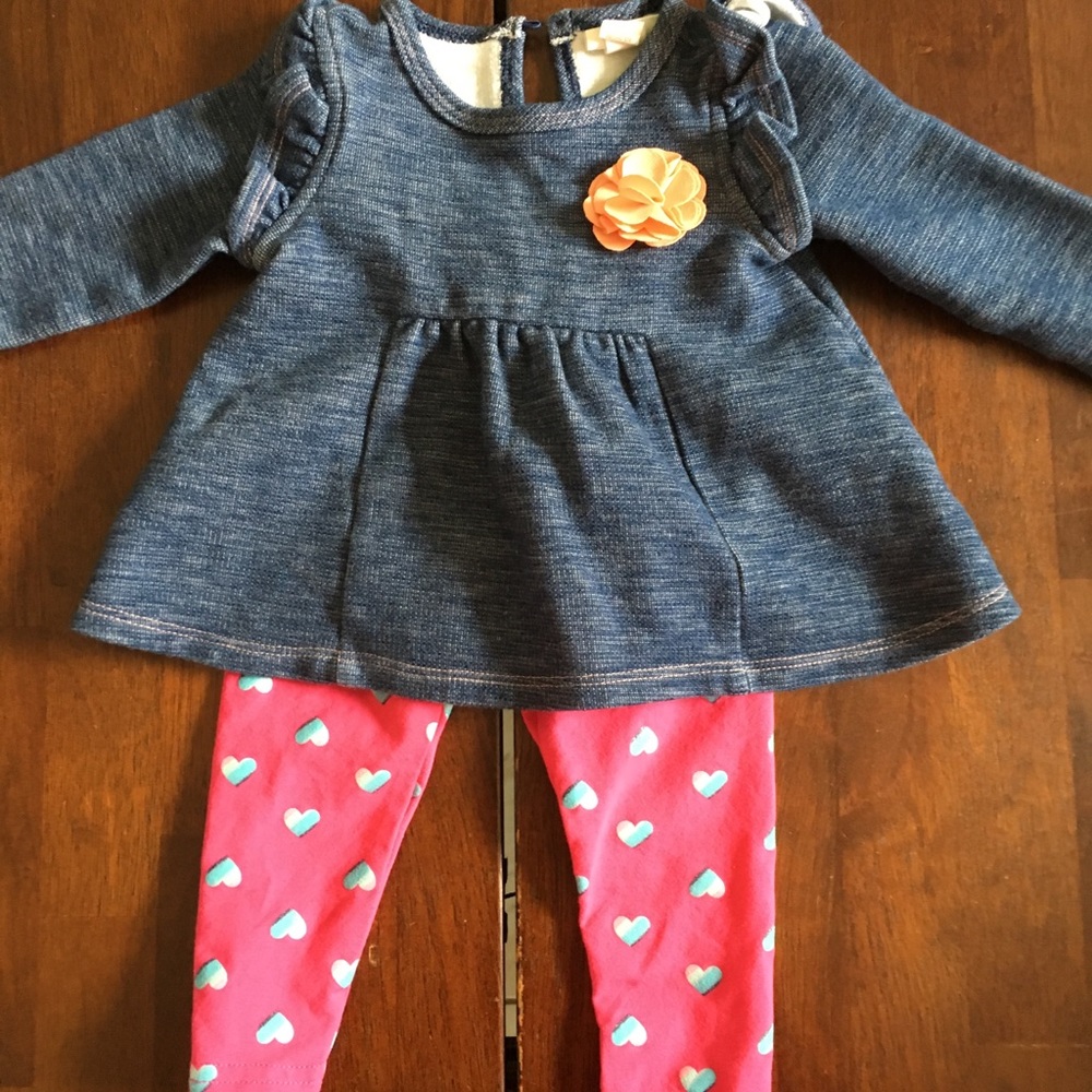 Baby girl outfit cat and jack 3-6 months